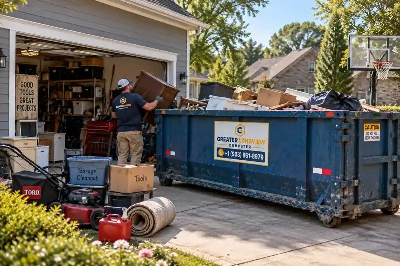 Garage Cleanout Dumpster