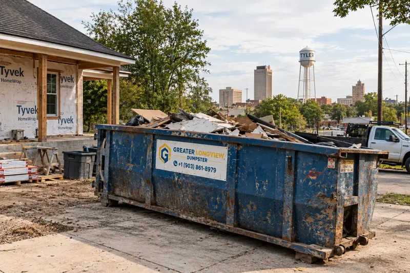 Commercial dumpster roll-off container in Tyler TX