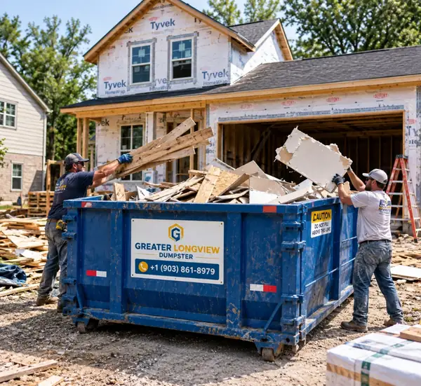 Residential dumpster rental in White Oak TX